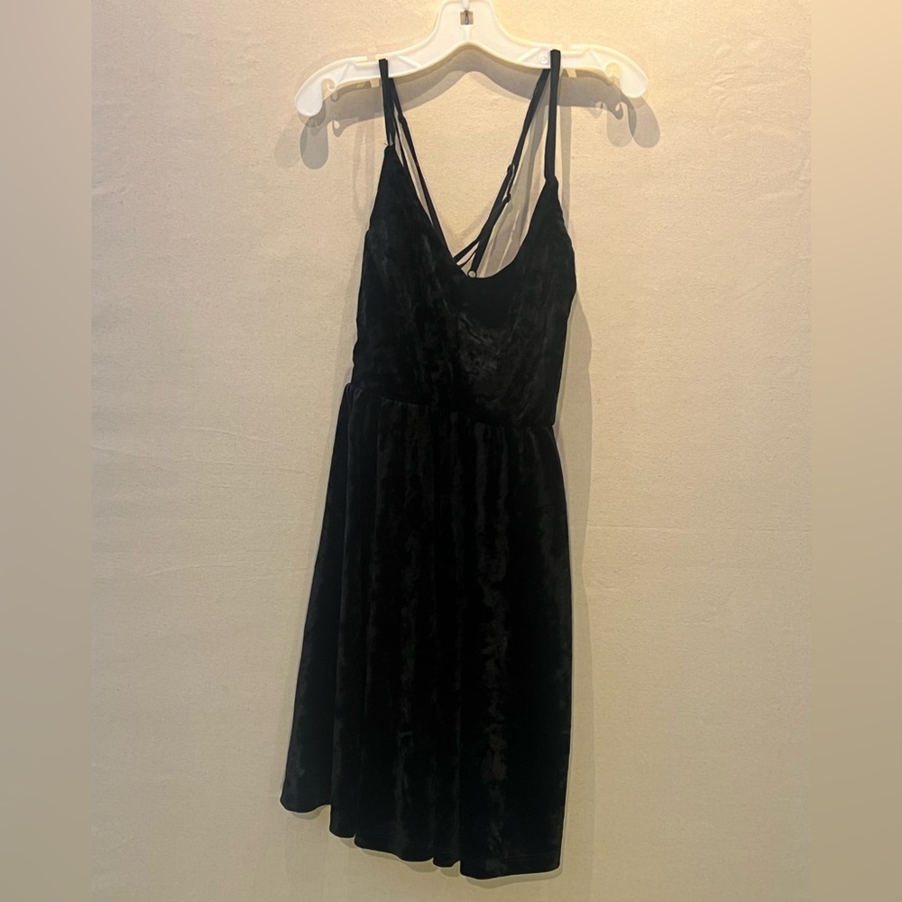 Forever 21 Black Spaghetti Strap Mini Sundress